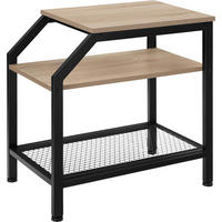 BEISTELLTISCH Plymouth, 36,5 x 58,5 x 59,5 cm, Industrial Holz hell, Eiche Sonoma - Naturfarben, Holz (58.5/36.5/59.5cm) - tectake