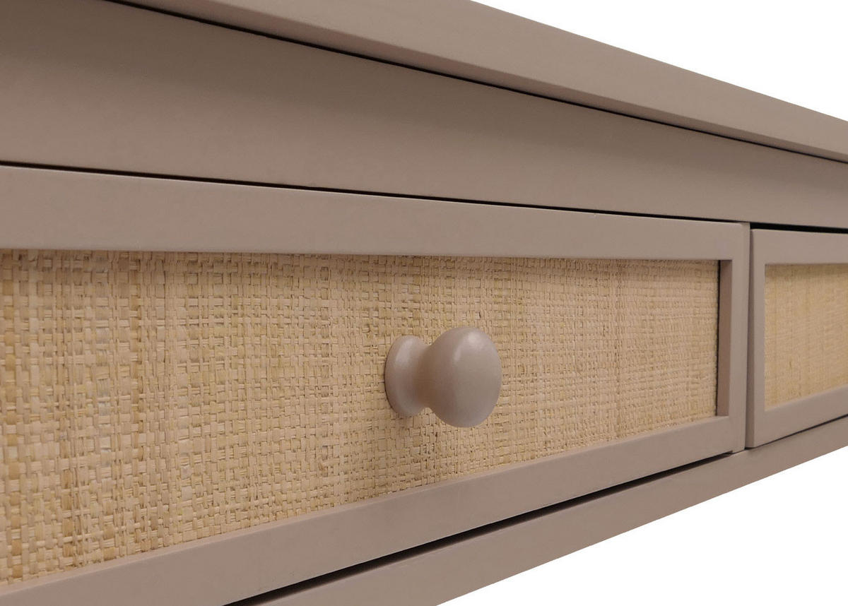 SCHREIBTISCH HxBxT 78x110x60cm Schublade Holz Helltaupe - Taupe, Holz (60/110/78cm) - PROREGAL