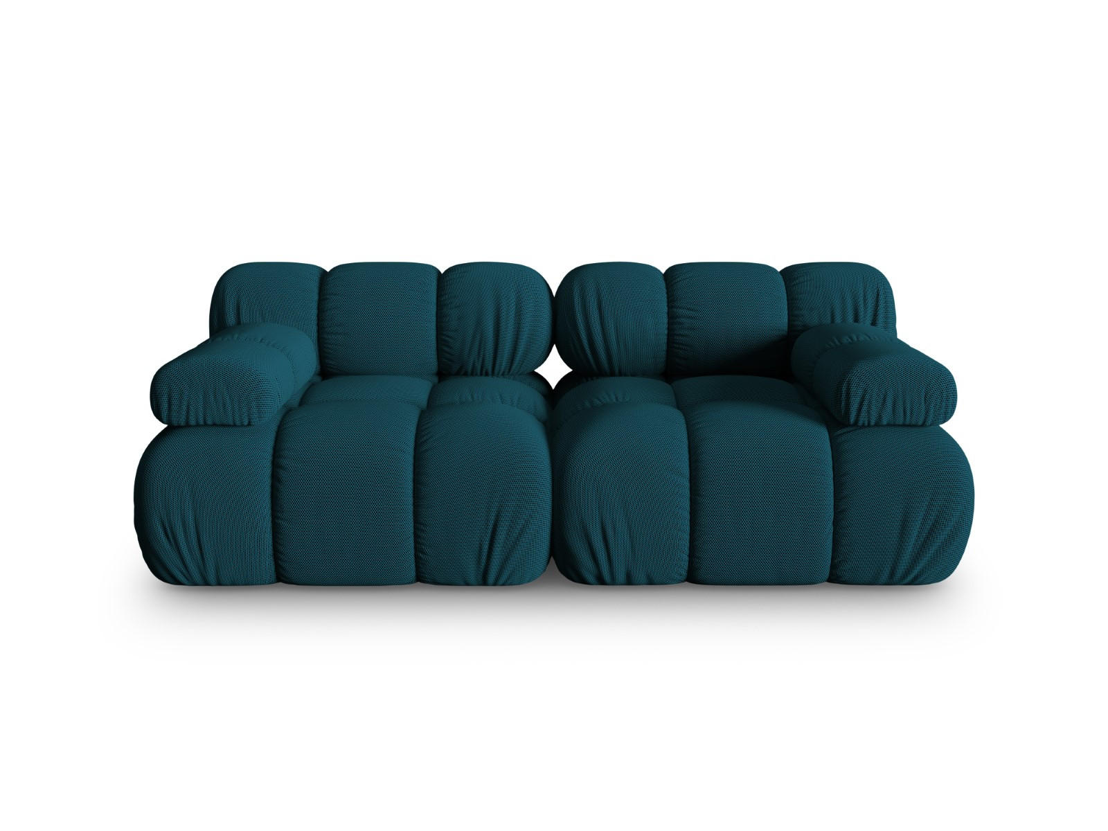 SOFA modular Bellis aus 3D-Stoff marineblau 2 Sitzplätze - Blau, Textil (94/70/188cm) - Micadoni