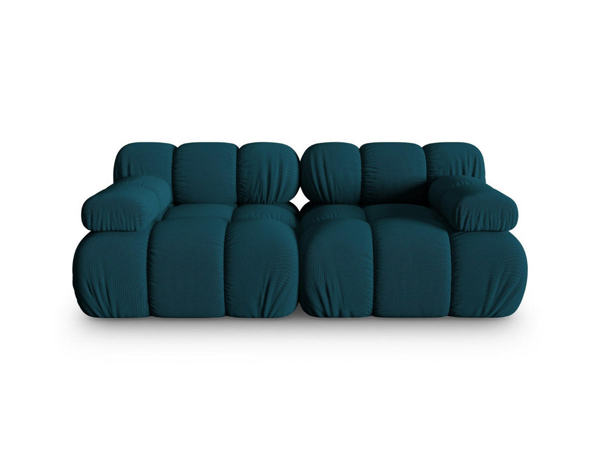 SOFA modular Bellis aus 3D-Stoff marineblau 2 Sitzplätze - Blau, Textil (94/70/188cm) - Micadoni