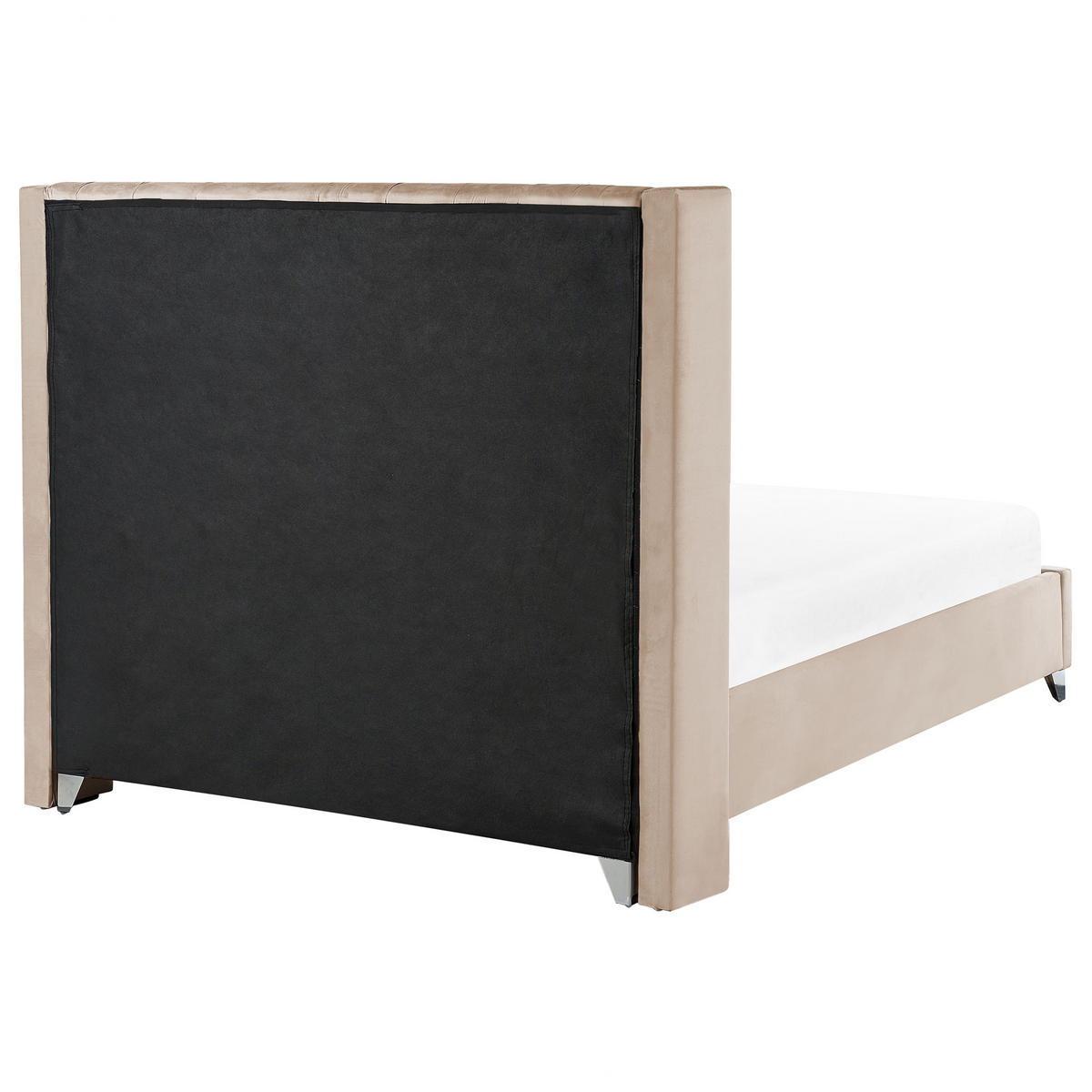 POLSTERBETT 160/200cm Beige Lubbon - Beige, Textil (160/200cm) - Beliani