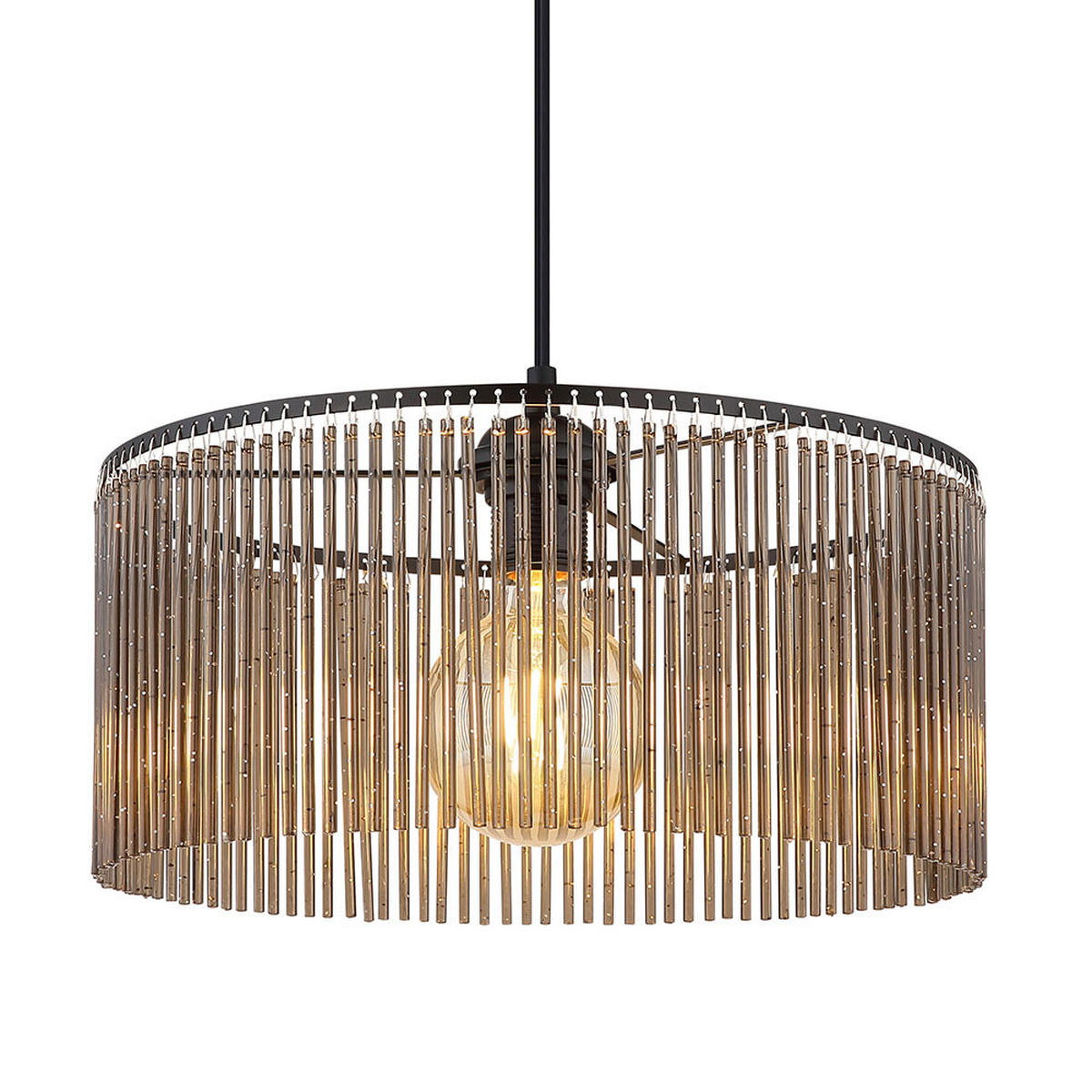 LED HÄNGELEUCHTE Leeds Gold - Goldfarben, Metall (35/35/135cm) - Nowa