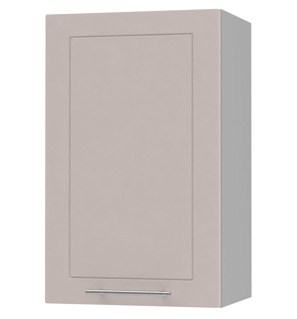 KÜCHENHÄNGESCHRANK Kvantum W2/45 Grau / Kaschmir Matt 45 / 32,5 / 72cm - Kaschmir/Grau, Holz/Holzwerkstoff (45/72/32.5cm) - Feldmann-Wohnen