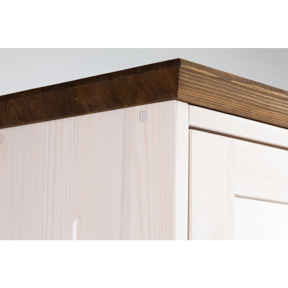 VITRINE 183x74 cm - Dunkelbraun/Weiß, Holz (74/183/47cm) - MSL wooden furniture
