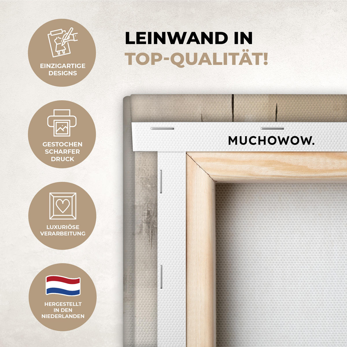 LEINWANDBILD Abstrakt - Kunst - Grau 20x30 cm - Hellgrau, Textil (20/30cm) - MuchoWow