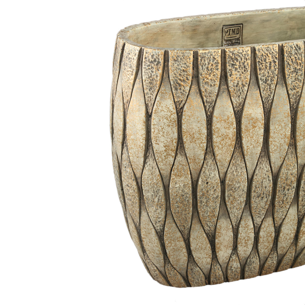 TOPF Joedi Taupe 40/20/36cm - Taupe, Stein (36cm) - PTMD Collection