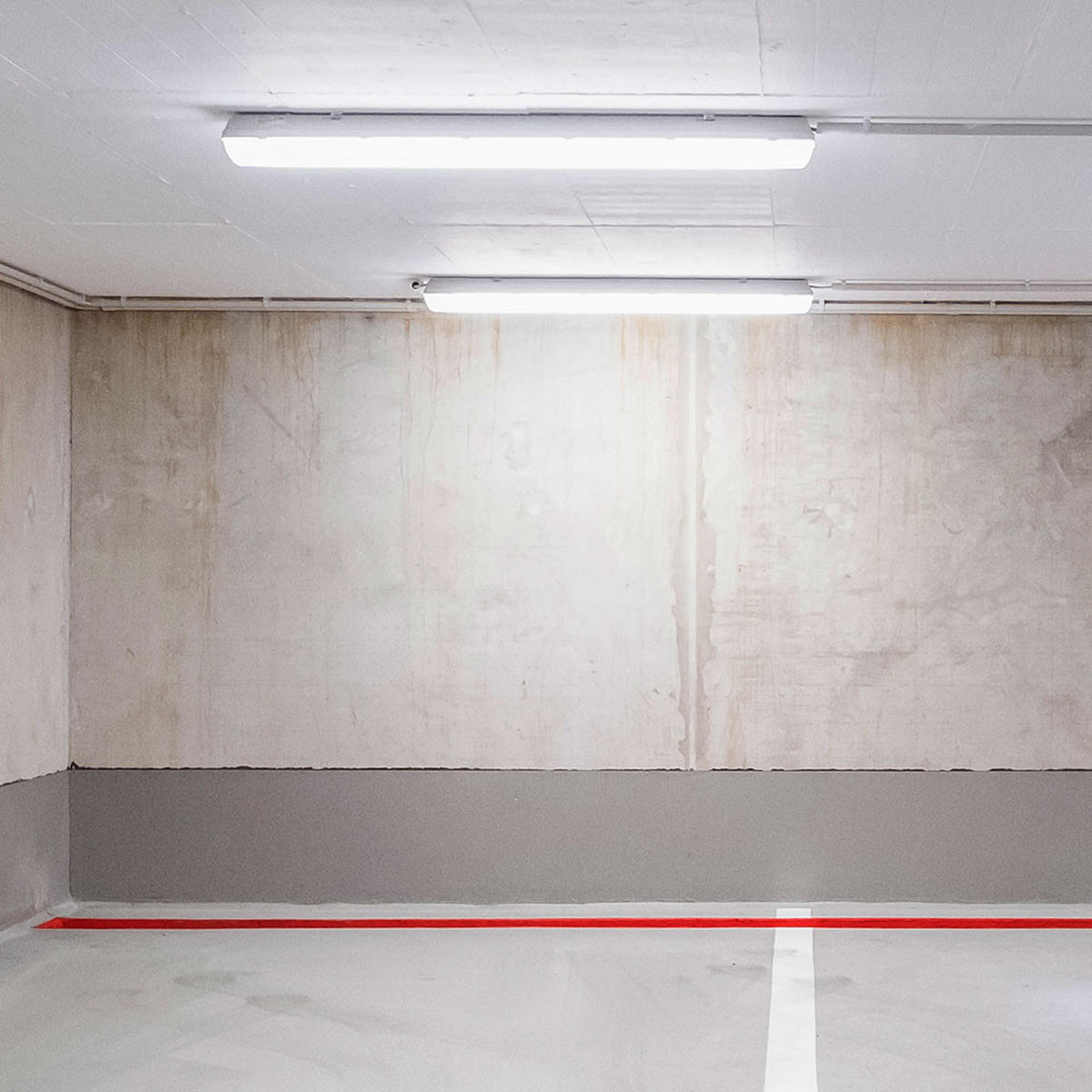 LED DECKENLEUCHTE Weiß Kunststoff 2er Set - Weiß, Kunststoff (156/11.2/6.3cm)