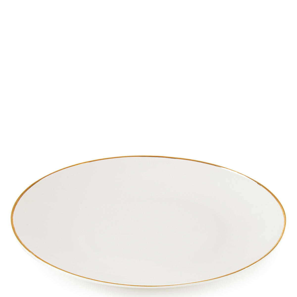 FRÜHSTÜCKSGESCHIRRSET AD BELLA, 20-tlg - Ecru/Goldfarben, Keramik (20/12.5/20cm) - KONSIMO®