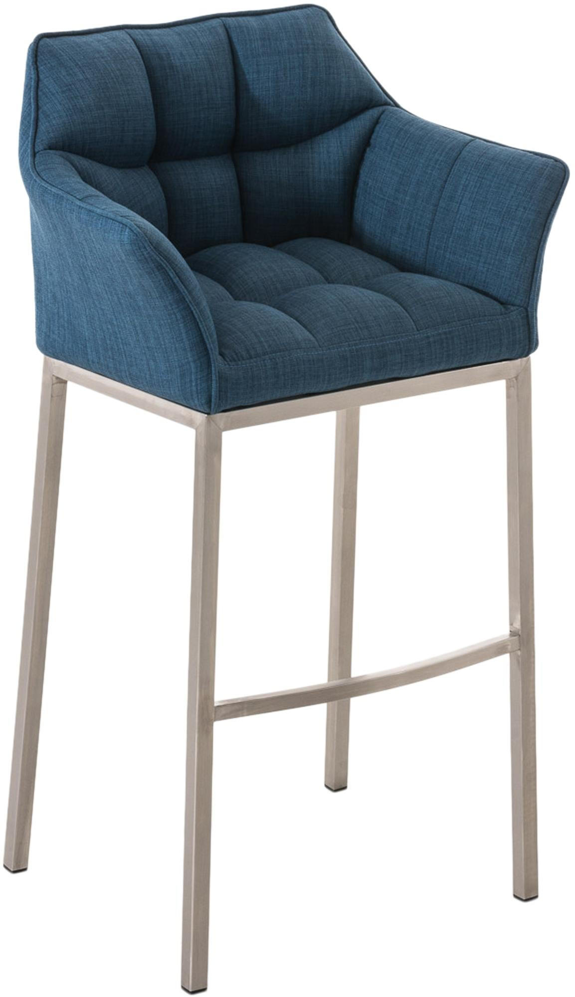 BARHOCKER Damaso 110x64x48 cm blau - Blau, Textil (64/110/48cm) - furnicato