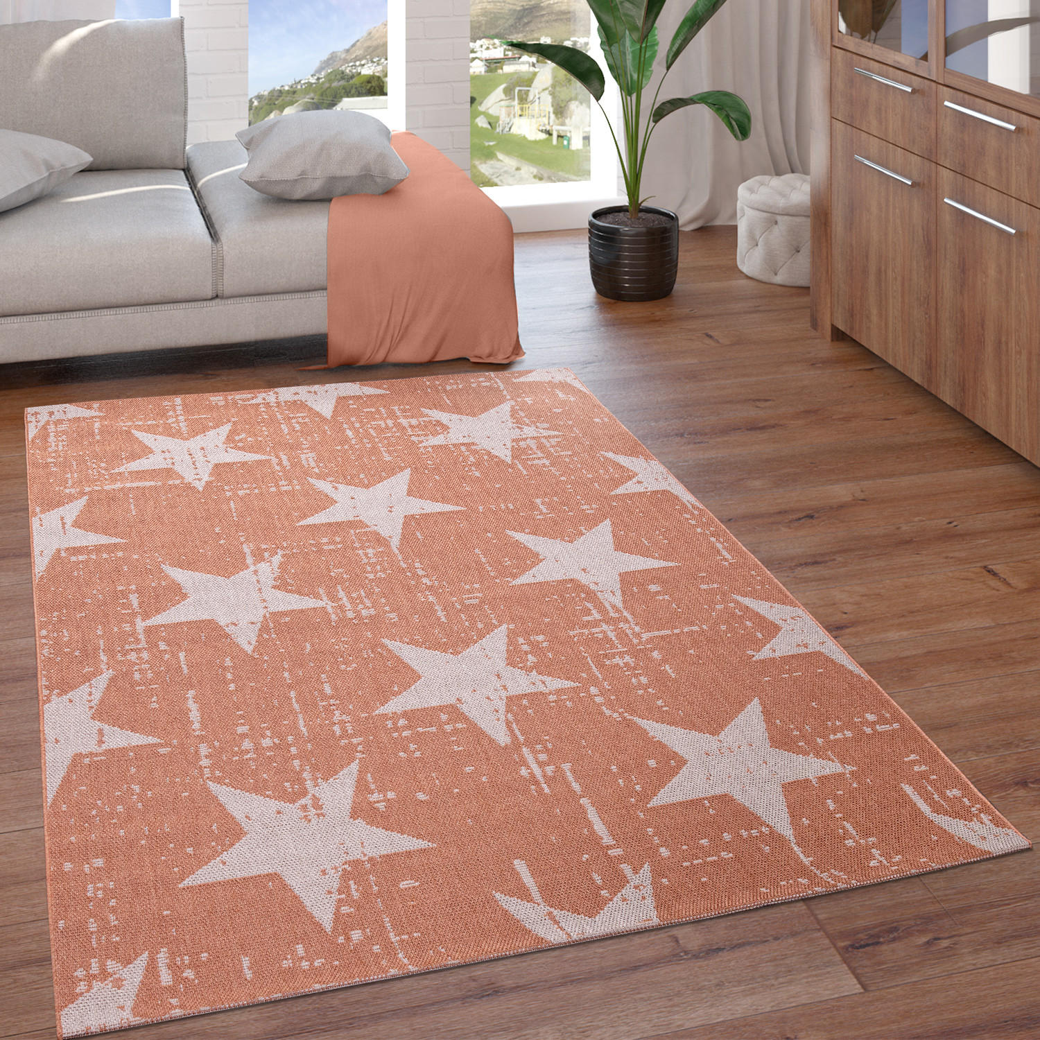 OUTDOORTEPPICH 240/340 cm Nevada 192 - Orange, Textil (240/340cm) - Paco Home