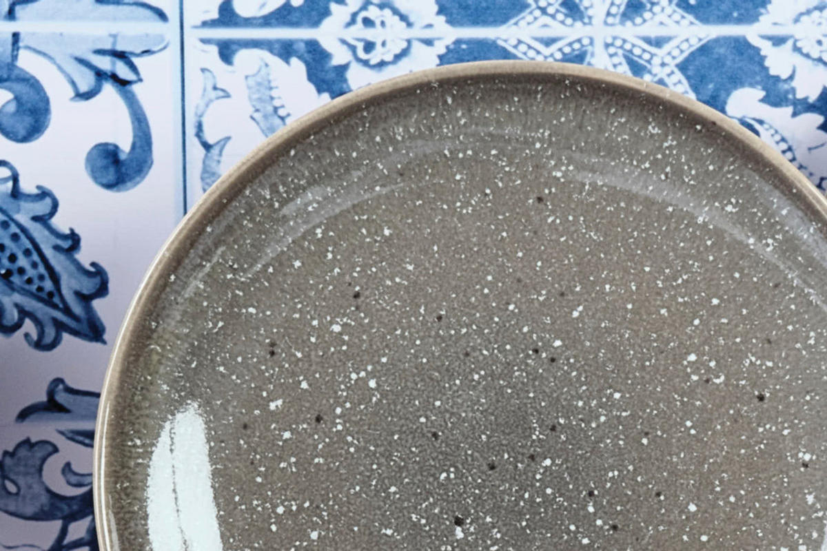 TELLER Stellar Ø22cm - 6er-Set - Betongrau - Grau, Keramik (22cm) - Björn