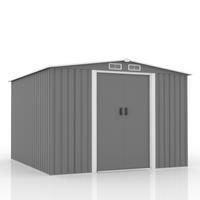 GARTENHAUS Jura aus grauem Stahl 6 66 m² - Grau, Metall (258/202/258cm) - Concept Usine