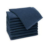 GÄSTETÜCHER, 10er-Set, 30x50 cm, 100% Baumwolle, Blau - Dunkelblau, Textil (30/50cm) - Zollner