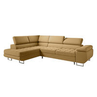 ECKSOFA Eden 4 Sitzplätze Gelb - Gelb, Holzwerkstoff (271/201cm) - Petits-meubles