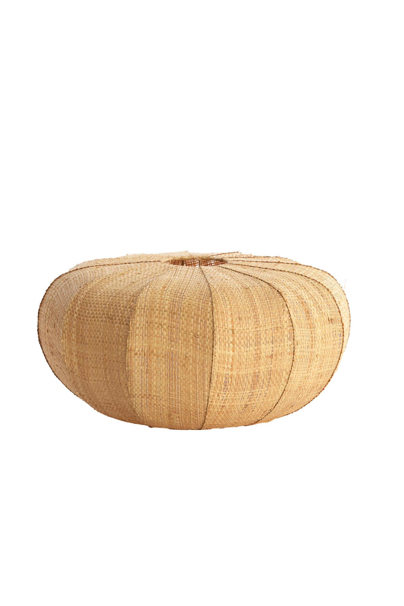 LAMPENSCHIRM Rafika Braun Ø40/19 cm - Braun, Naturmaterialien (40/40/19cm) - Light & Living