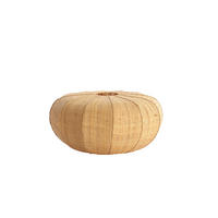 LAMPENSCHIRM Rafika Braun Ø40/19 cm - Braun, Naturmaterialien (40/40/19cm) - Light & Living