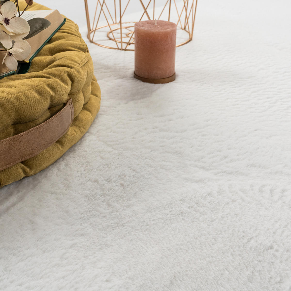 HOCHFLORTEPPICH 160/220 cm Soft 380 - Weiß, Textil (160/220cm) - Paco Home