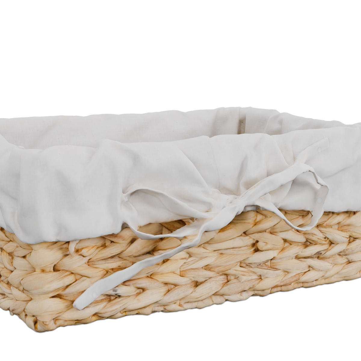 3TLG.BROTKORB-SET - Multicolor, Textil/Metall (30.5/12/23cm) - Relaxdays