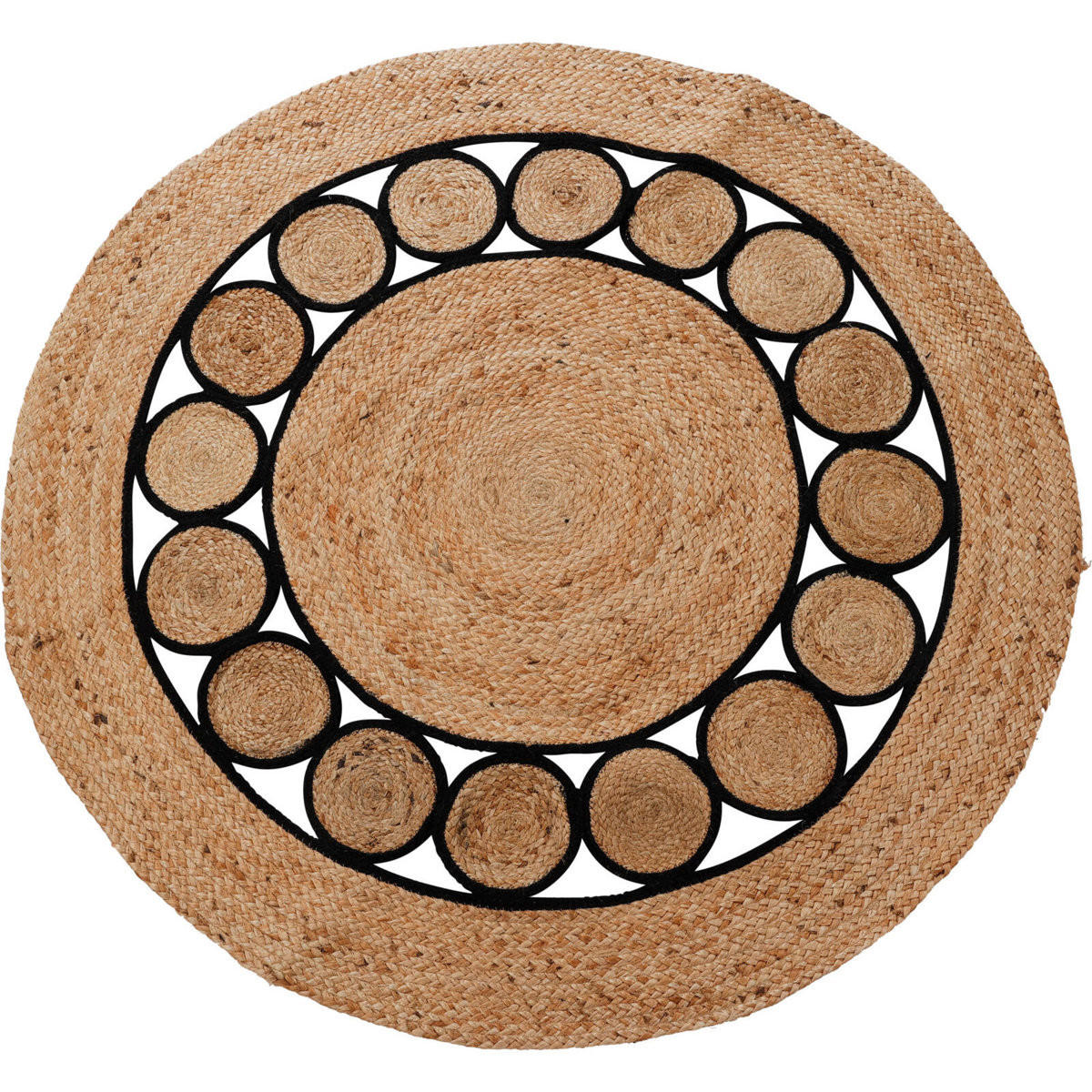 Home Styling Collection Juteteppich Braun 120x120 cm