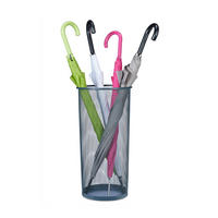 REGENSCHIRMSTÄNDER - Anthrazit, Metall (26/50/26cm) - Relaxdays