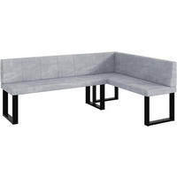 ECKBANK PETER_U - Hellgrau, Textil (142/196cm) - Meblini