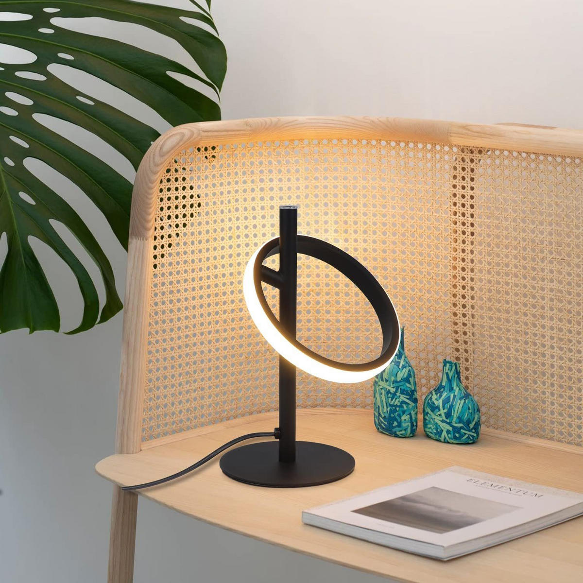 LED-TISCHLEUCHTE Siegen 12.5/12.5/23 cm - Schwarz, Metall (12.5/12.5/23cm) - Nettlife