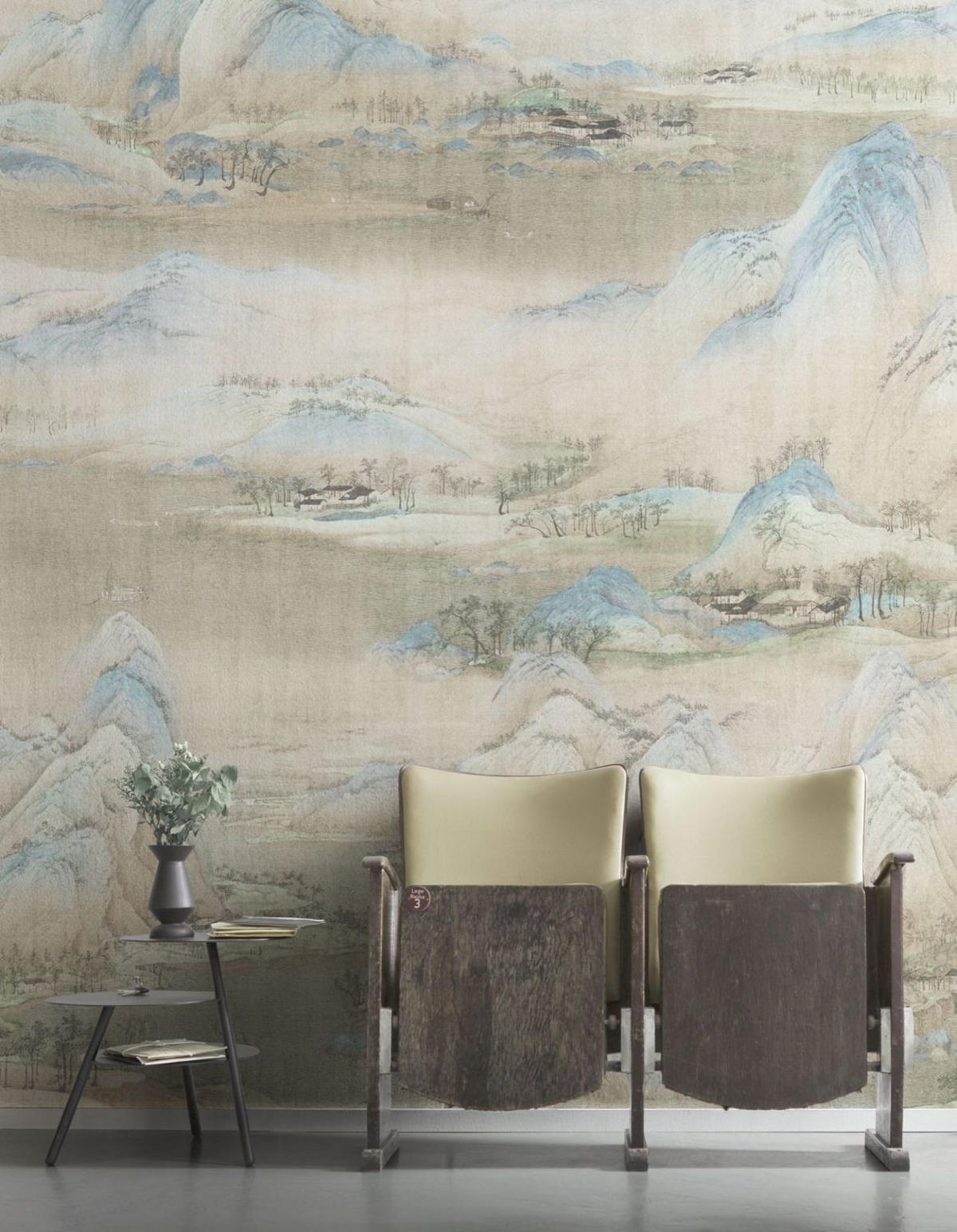 FOTOTAPETE Berglandschaft 200 x 280 cm - Beige, Papier (200/280cm) - Sanders & Sanders
