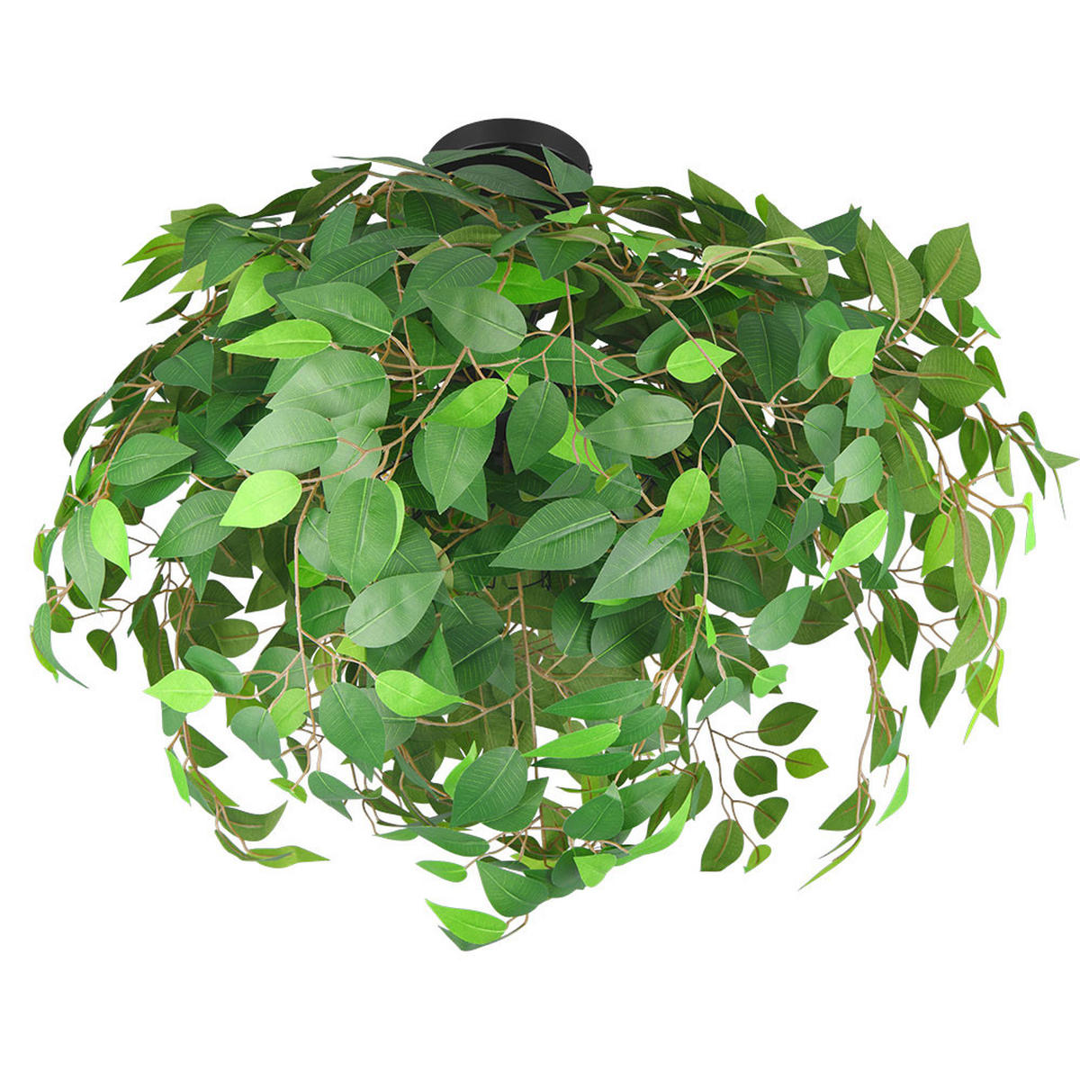 DECKENLEUCHTE LEAVY Grün Blätter-Design - Grün, Kunststoff (70/70/73cm)