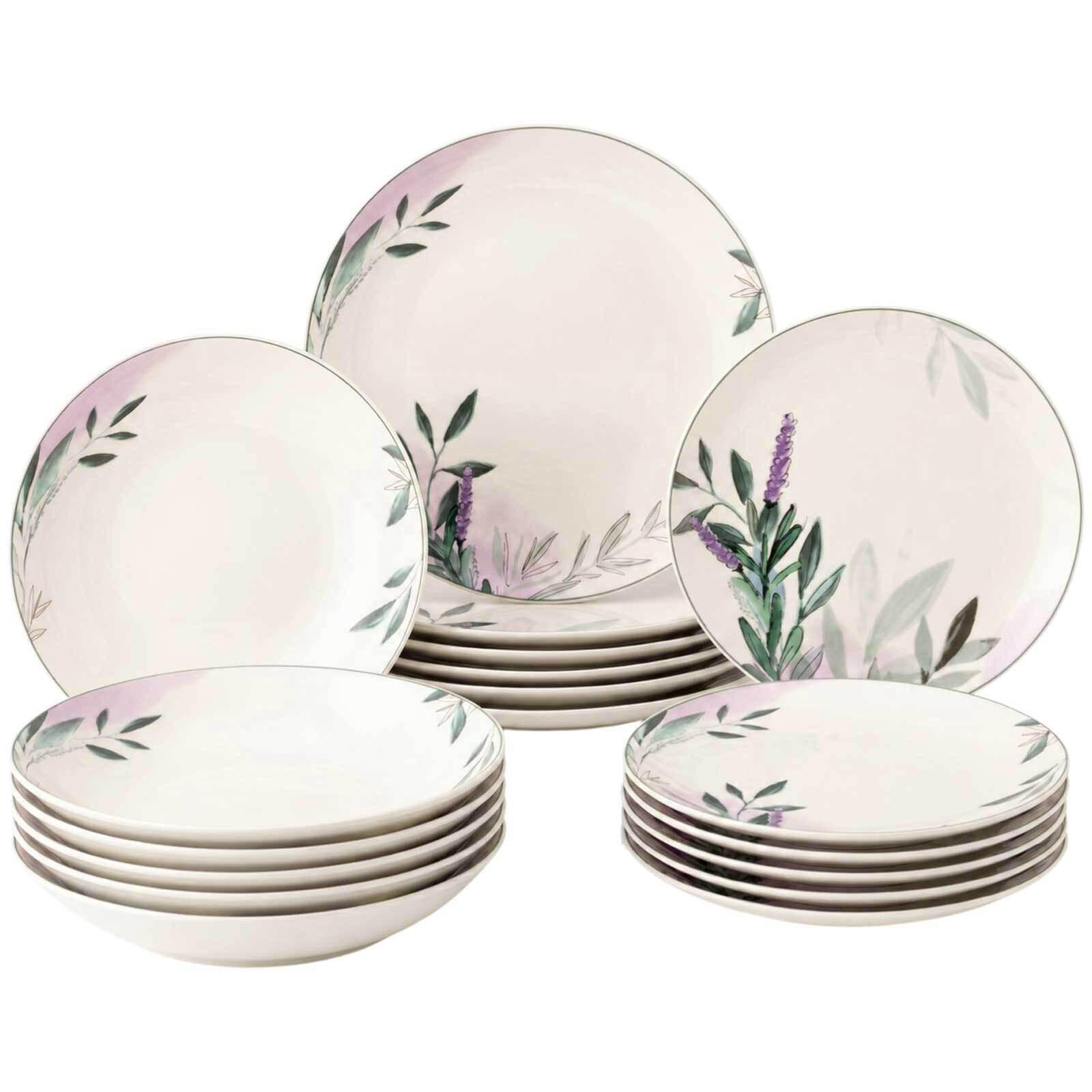 TELLER-SET Savona Provence bunt-beige 18-tlg. - Beige/Multicolor, Keramik (2/2/2cm) - Seltmann Weiden