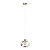LED PENDELLEUCHTE Metall Bronze - Bronzefarben, Glas (30/30/145cm)