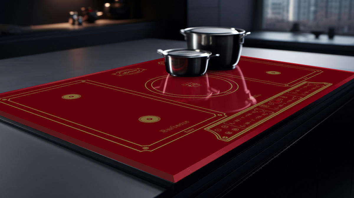 ELEKTRO Einbau Backofen 60 cm EH 6355 RotEm + KCT 7797FiRotEm Induktionskochfeld,77cm Rot - Rot, Metall (59.4/59.4/57.5cm) - Kaiser Küchengeräte