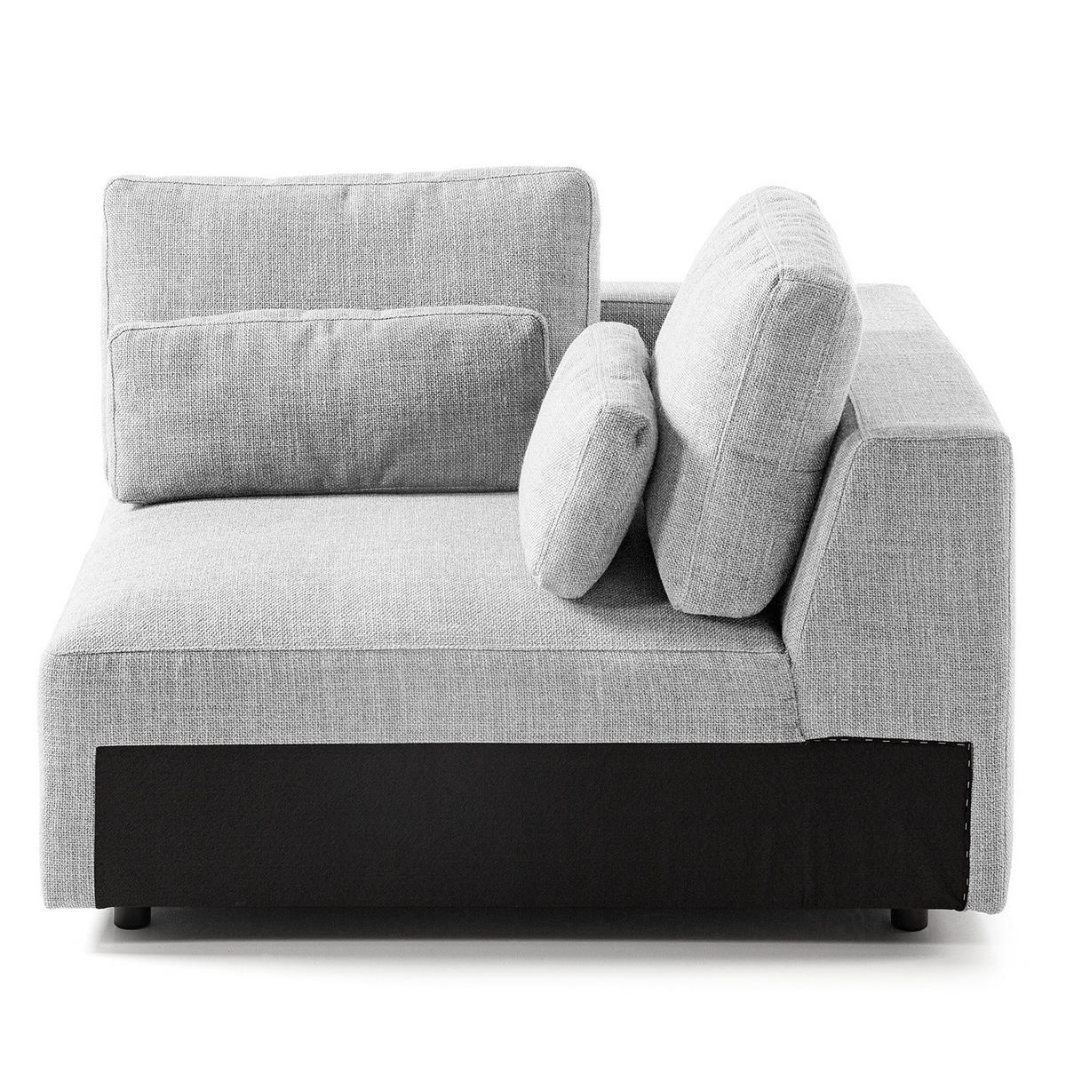 MODULECKE - Hellgrau, Textil (112/80/112cm) - home24