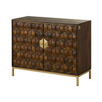 SIDEBOARD Mango 98x40x77 braun geölt DIAMOND #208 - Braun, Holz (98/77/40cm) - Massivmoebel24