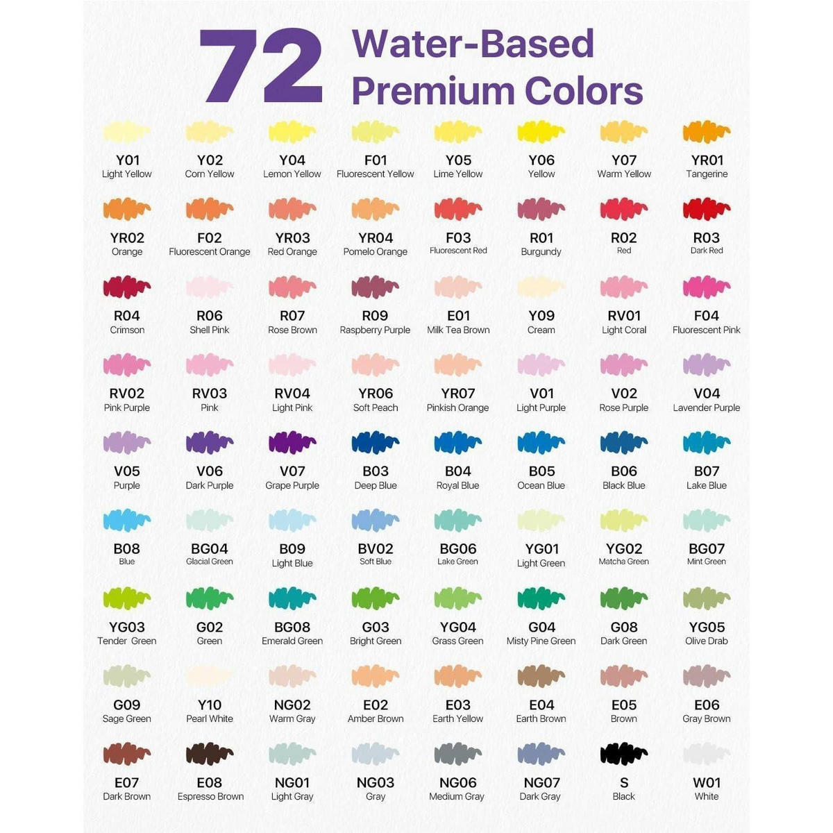 ACRYL-MALMARKER Set 72 Farben mit Leinenbeutel - Multicolor, Kunststoff (1.5/1.5/15cm)