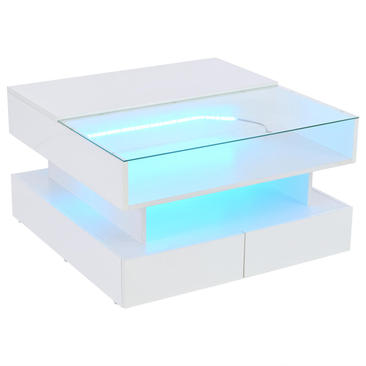 COUCHTISCH Weiß - Weiß, Holzwerkstoff (80/80/45cm)