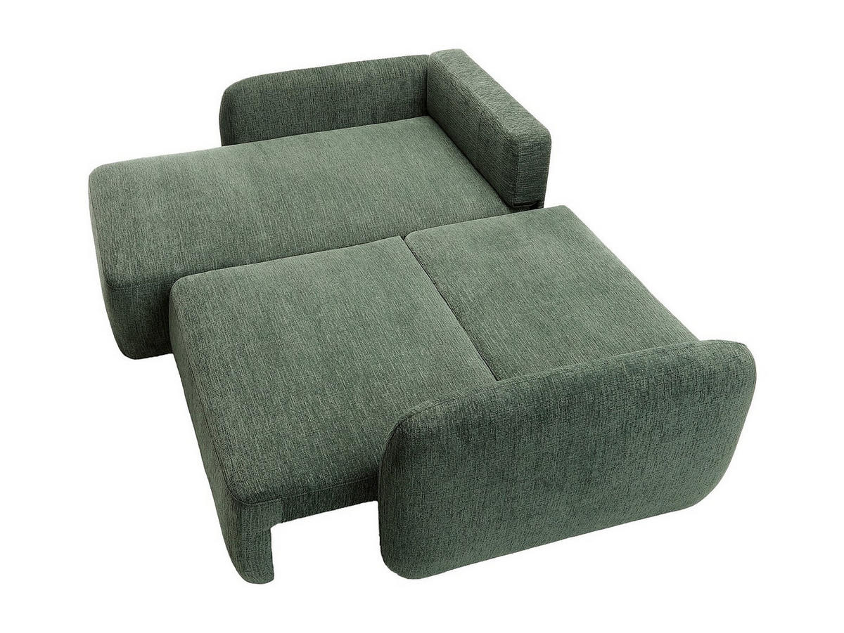 SCHLAFSOFA - 4 Personen - stoff - tannengrün Plufati - Waldgrün, Textil (230/83/165cm) - Vente-Unique