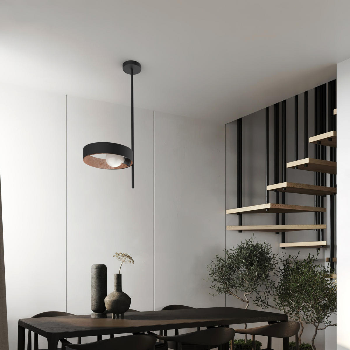 DECKENLEUCHTE - Kupferfarben, Metall (30/30/80cm) - Lumicom