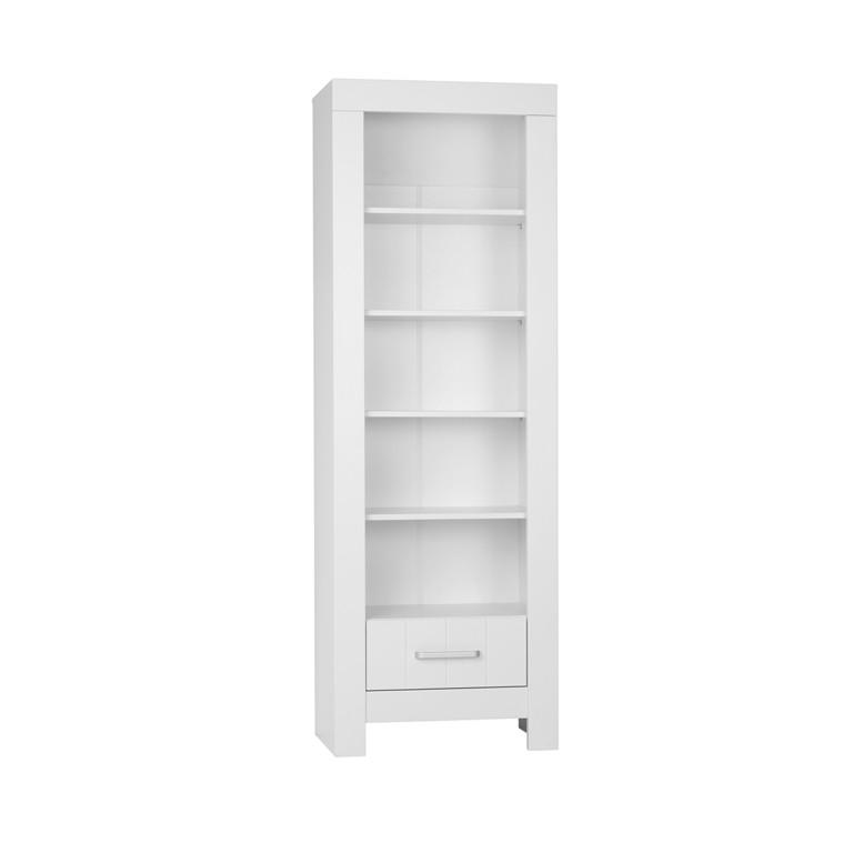 KNIHOVNA bílá - bílá, kompozitní dřevo (69.8/204.8/45cm) - Petits-meubles