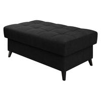 POLSTERHOCKER Nord - Anthrazit/Schwarz, Holz/Textil (106/44/67cm) - MIRJAN24