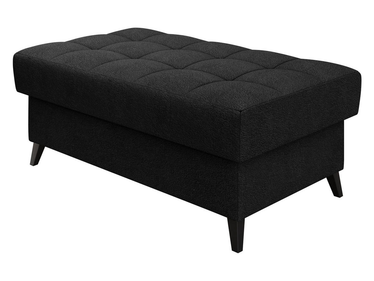 POLSTERHOCKER Nord - Anthrazit/Schwarz, Holz/Textil (106/44/67cm) - MIRJAN24