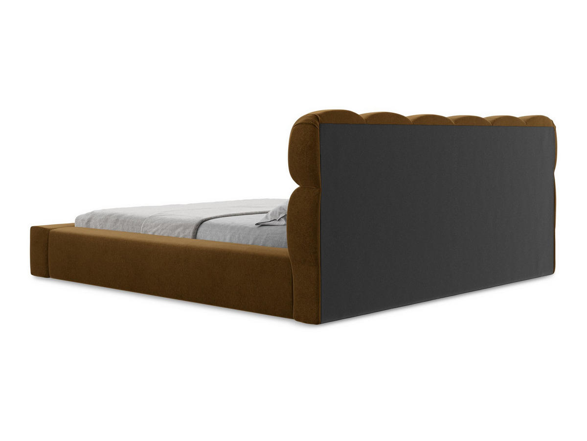 POLSTERBETT mit Bettkasten und Lattenrost 180x240 Gelb - Currygelb/Gelb, Kunststoff/Textil (140/200cm) - Makamii