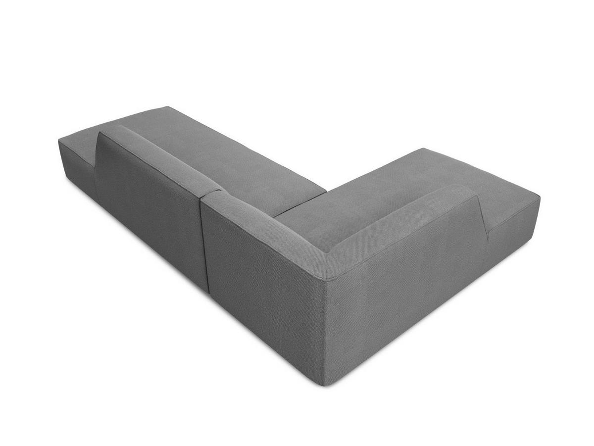 ECKSOFA links Ruby aus strukturiertem Stoff grau 4 Sitzplätze - Grau, Textil (180/273cm) - Micadoni