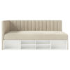 JUGENDBETT Ventrio Hellbeige Easy-Clean-Samtbezug 90x200 cm - Ecru, Holz/Textil (90/200cm) - Selsey