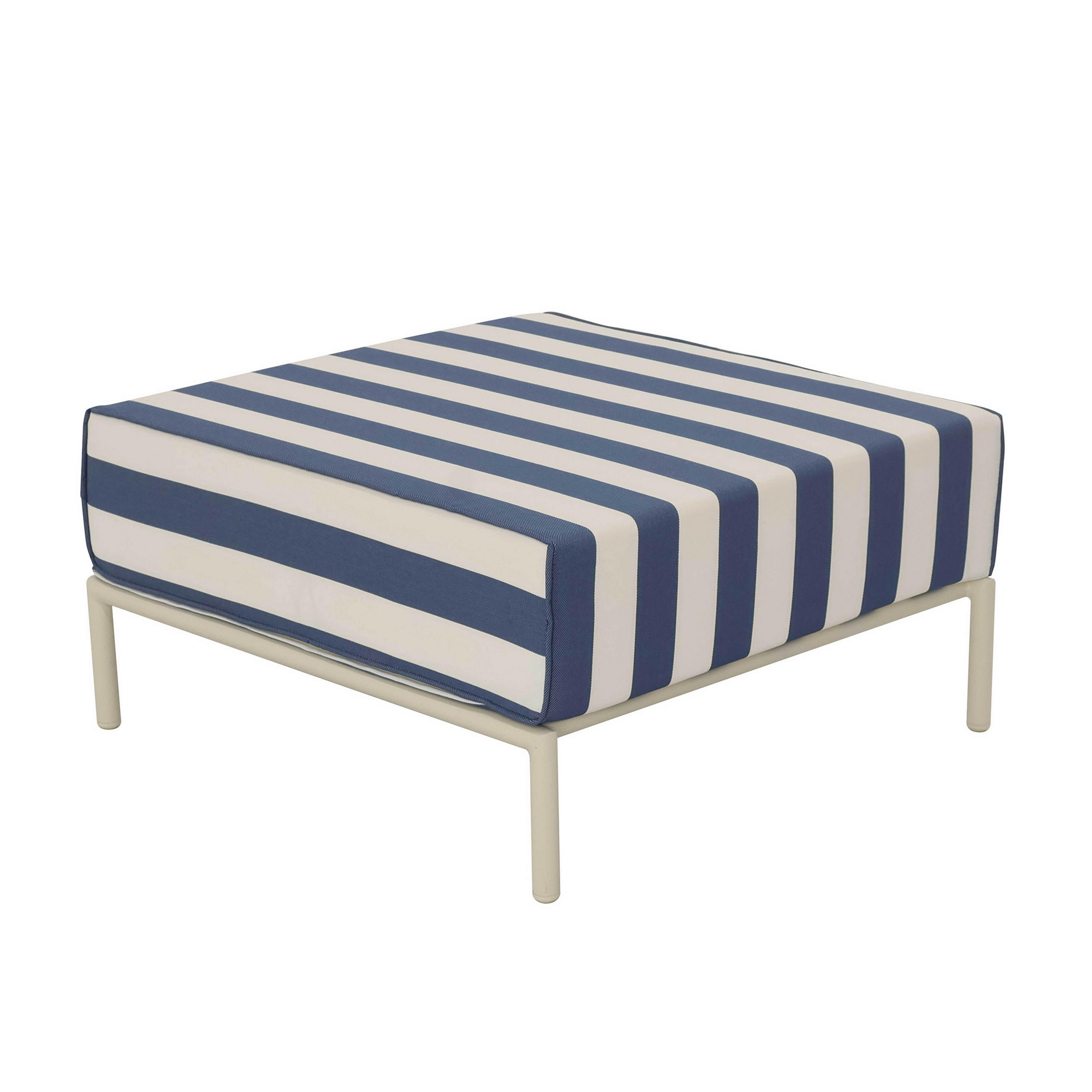 HOCKER, Pazifikblau - Blau, Textil (72/38/77cm) - Oviala