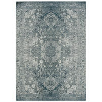 FLACHGEWEBETEPPICH Frencie Blau 160x235 cm - Blau, Textil (160/235cm) - benuta Nest