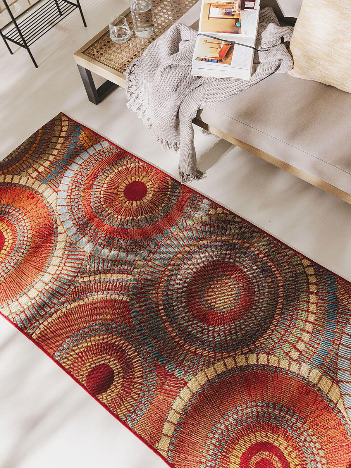 TEPPICH In- & O - Orange, Kunststoff/Textil (80/1cm) - KUNSTLOFT