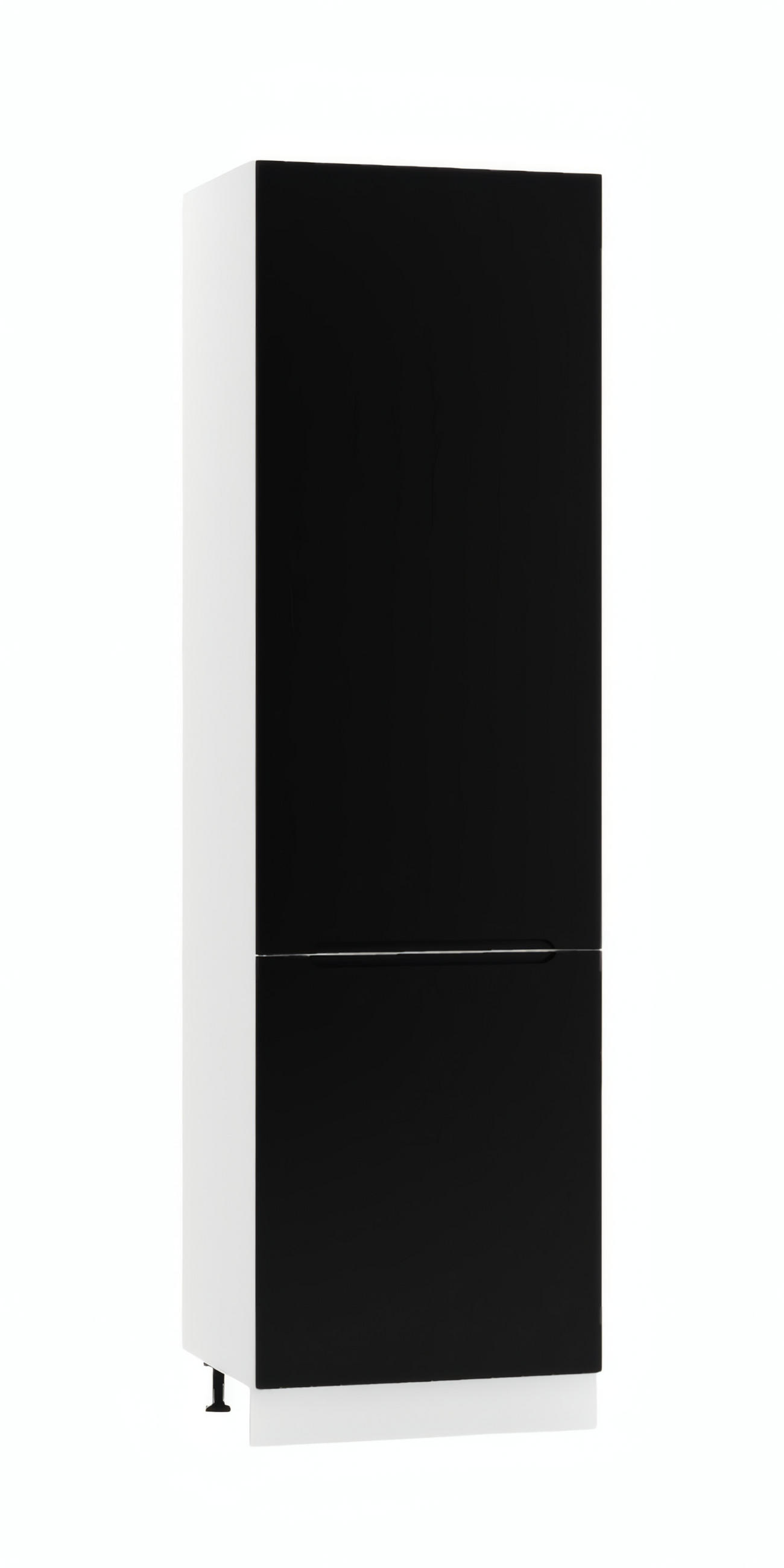 KÜHLUMBAUSCHRANK D60LO/2133 P/L - Zivora - Elegantes Design - Schwarz, Holz (60/213.3/56cm) - ROYAL24_MARKT
