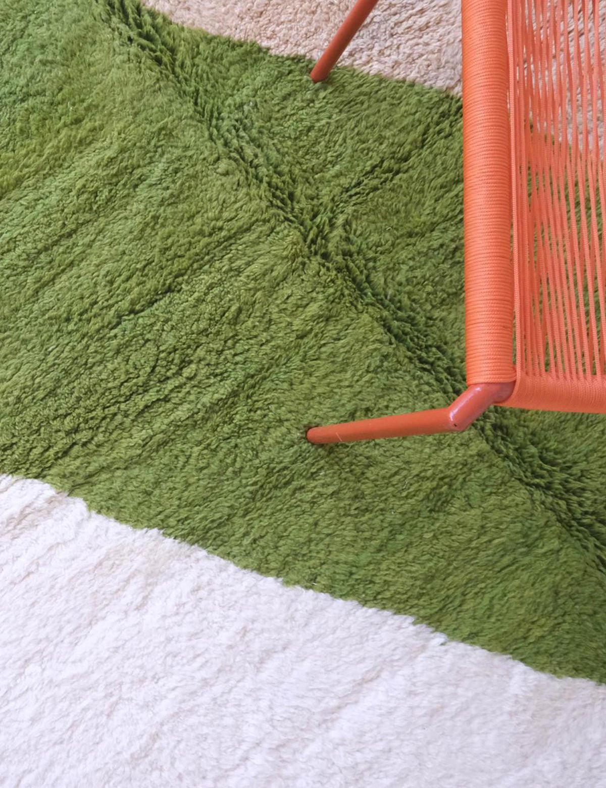 BERBERTEPPICH mit Linienmuster 250x 342 cm - Grün, Naturmaterialien (250/342cm) - AFK Living