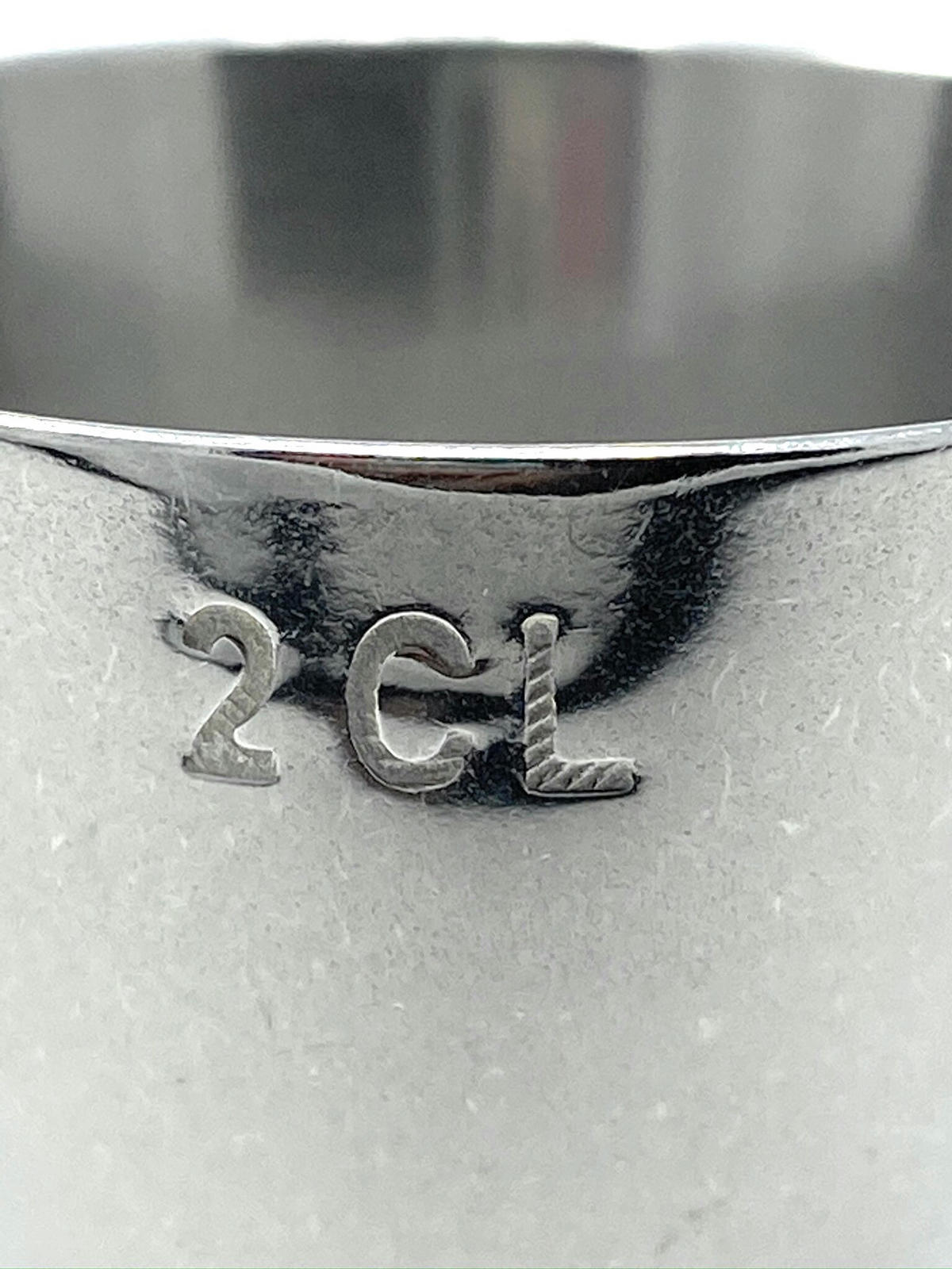 JIGGER 2cl 4cl Cocktail Messbecher Edelstahl - Silberfarben, Metall (3.8/7.4/3.8cm) - DanDiBo