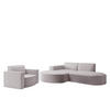 SOFASET Palma Ecksofa Sessel Ascot - Rosa, Holzwerkstoff/Textil (236/78/165cm) - Fun Möbel